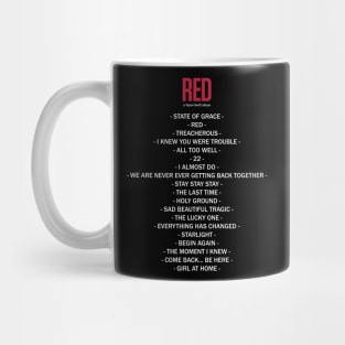 Taylor Swift - RED Album Mug